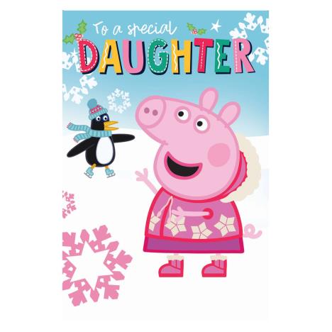 Special Daughter Peppa Pig Christmas Card £2.19